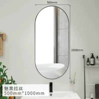 Bathroom Mirror for Wall With Black Frame 500X1000